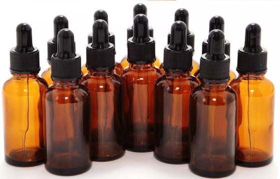 K1010 Pusty kroplomierz z bursztynowego szkła do olejku eterycznego 20 ml 30 ml 50 ml