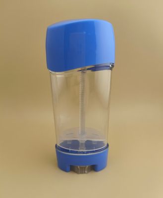 Przejrzysty, gładki balsam do ust z niebieską pokrywą do szminki