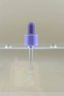 Niestandardowy 18/412 butelka oleju eterycznego Szklana pipeta kroplówka Plastic PP Smooth Dropper