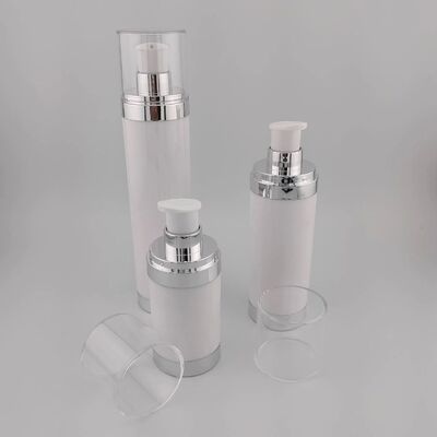 15 ml 30 ml 50 ml AS okrągłe przezroczyste czarne butelki bez powietrza na zamówienie