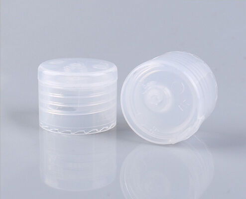 Gładka powierzchnia pokrywa butelki 24 28 mm Squeeze butelka szamponu plastikowa Flip Cap