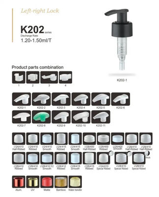 24/410 28/410 Plastikowa pompa do szamponu z butelką ręczną K202-2