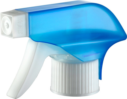 Opryskiwacz z pompą spustową Clear Blue Color 28 mm 0,85 cm3, wyzwalacz piankowy