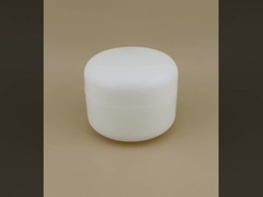 Biały Certyfikowany Damski Słoik Kremu do Pielęgnacji Skóry z Tworzywa Sztucznego ze Śrubową Pokrywką