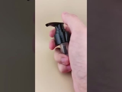 Błyszcząca czarna pompka do balsamu, śrubowa, żebrowana K201-9 do butelek do pielęgnacji skóry