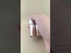 Dwukolorowa złota i srebrna butelka bezprzewodowa z okładką zewnętrzną do produktów kosmetycznych i pielęgnacyjnych