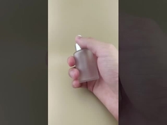 Nowy design przezroczystej butelki z zakraplaczem z żebrowaniem K-GBL30 do esencji