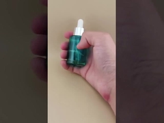 Nowy design przezroczysta butelka z zakraplaczem w kolorze cyjanu, gładka K-GBL30 do esencji