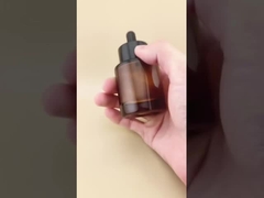 Delikatna konstrukcja Jasna brązowa Gładka okrągła butelka do kropli dla esencji