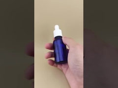 Delikatny projekt Jasny ciemno-niebieski Gładki okrągły butelka kropli do pielęgnacji skóry