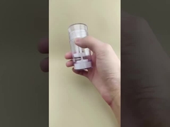 Przejrzysty, mały, okrągły, gładki balsam do ust