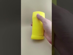 Żółty duży płaski balsam do ust opakowanie 2309 do szminek