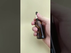 Delikatny projekt Średnio przejrzysty Brązowy Gładki okrągły butelka do kropli do pielęgnacji skóry