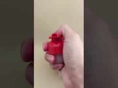 Delikatny projekt czerwonej plastikowej pompy piankowej do butelek szamponu