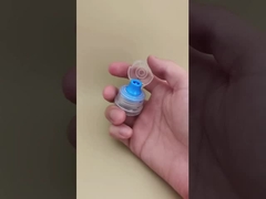 Ładny design, przezroczysta plastikowa okrągła karbowana zakrętka do butelek do pielęgnacji skóry