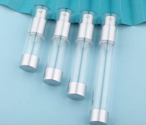 15 ml Zamrożone butelki z pompą bez powietrza Plastic Lotion Pump Vakuum Travel Container