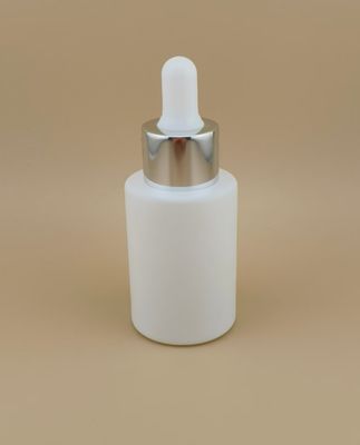 Nowy design Biała matowa okrągła butelka z zakraplaczem K-GBL30 do esencji