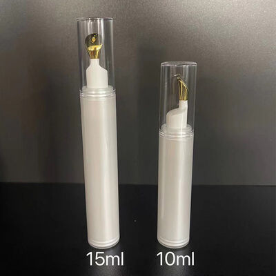 10 ml 15 ml mini butelka pompy bez powietrza PP plastikowy serum do oczu krem bez powietrza butelka