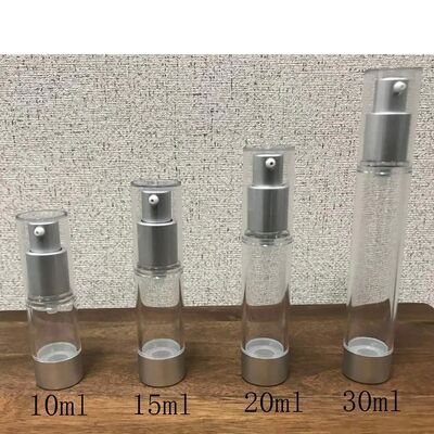 10 ml 15 ml mini butelka pompy bez powietrza PP plastikowy serum do oczu krem bez powietrza butelka