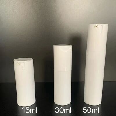 Luxury Custom White Matt Twist Airless Pump Bottle 30ml Plastic Pump Bottle z głowicą ABS