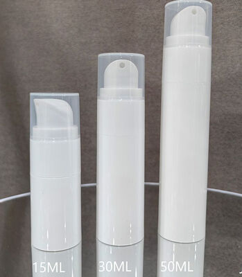 Luxury Custom White Matt Twist Airless Pump Bottle 30ml Plastic Pump Bottle z głowicą ABS