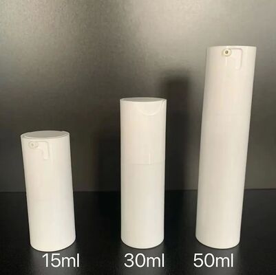 Luxury Custom White Matt Twist Airless Pump Bottle 30ml Plastic Pump Bottle z głowicą ABS