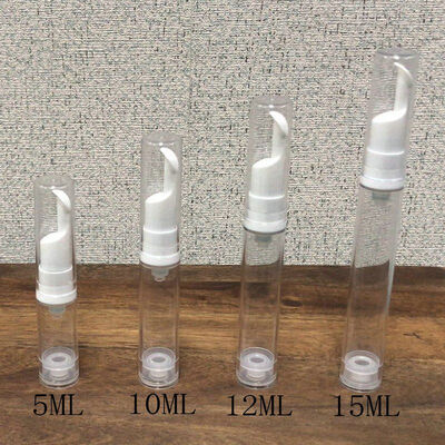 Powtórnie wypełniające się butelki z bezpowietrzną białą pompą do pompy 15 ml 30 ml 40 ml 50 ml kosmetyczny krem do pielęgnacji skóry