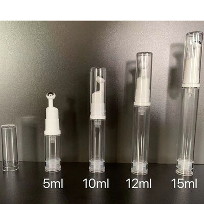Powtórnie wypełniające się butelki z bezpowietrzną białą pompą do pompy 15 ml 30 ml 40 ml 50 ml kosmetyczny krem do pielęgnacji skóry