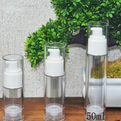 15 ml Pusta 30 ml 50 ml 1 uncja Akrylowa butelka z pompką bezpowietrzną Różowa luksusowa butelka na serum do twarzy