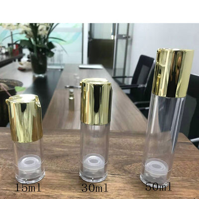 Biała butelka PP Airless Mini próbka Butelka z pompką Airless 30 ml do kremu-balsamu