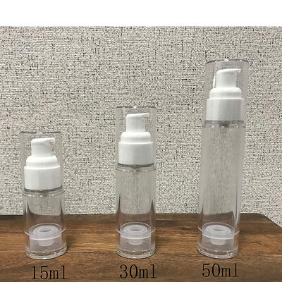 5 ml 10 ml 15 ml Biały Różowy Błękitny Czarny Bezpowietrzny Pompa Losowa Butelka PP Bezpowietrzna Kosmetyka Podróż Luksusowa Butelka Bezpowietrzna