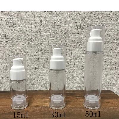 5 ml 10 ml 15 ml Biały Różowy Błękitny Czarny Bezpowietrzny Pompa Losowa Butelka PP Bezpowietrzna Kosmetyka Podróż Luksusowa Butelka Bezpowietrzna