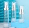 30 ml 50 ml Błyszcząca biała butelka bezpowietrzna PP z pompką do balsamu