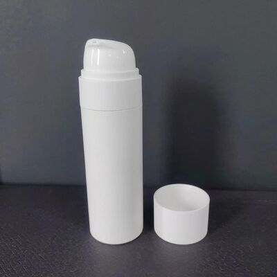 Biodegradowalne Wszystkie plastikowe butelki bez powietrza Pumpy recyklingową pustą butelkę balsam plastikowy mono materiał butelka kosmetyczna
