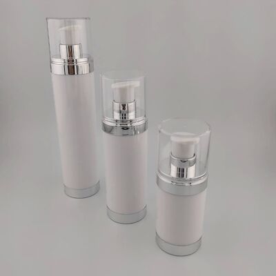 15 ml 30 ml 50 ml AS okrągłe przezroczyste czarne butelki bez powietrza na zamówienie