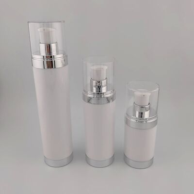 15 ml 30 ml 50 ml AS okrągłe przezroczyste czarne butelki bez powietrza na zamówienie