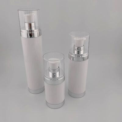 15 ml 30 ml 50 ml AS okrągłe przezroczyste czarne butelki bez powietrza na zamówienie