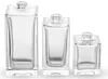 Luksusowa, niestandardowa 30 ml 50 ml 100 ml przezroczysta kwadratowa pusta szklana butelka na perfumy