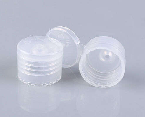 Gładka powierzchnia pokrywa butelki 24 28 mm Squeeze butelka szamponu plastikowa Flip Cap