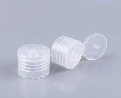 Gładka powierzchnia pokrywa butelki 24 28 mm Squeeze butelka szamponu plastikowa Flip Cap
