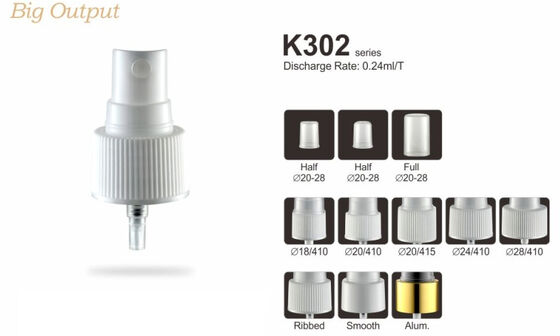 Plastikowy PP Perfum Mist Spray 20/410 Drobny rozpylacz mgiełki K302