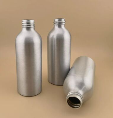 Nowe luksusowe butelki z aluminium z srebrnego srebra