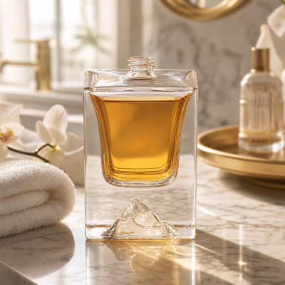 Wysokiej jakości bardzo przezroczyste, puste szklane butelki na perfumy 50 ml Szklana butelka na perfumy