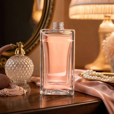 Gorąca sprzedaż Niestandardowe opakowanie kosmetyczne 100 ml trwała butelka szklana butelka perfum