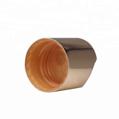 Kosmetyczny aluminiowy złoty dysk górny, pokrywki do butelek K901-5 Nonspill Flip Top