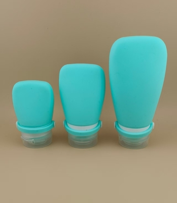 Silikonowe butelki podróżne na kosmetyki Cyan Refill Container K1400