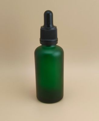 Delikatny projekt Jasna ciemnozielona butelka do kropli dla esencji