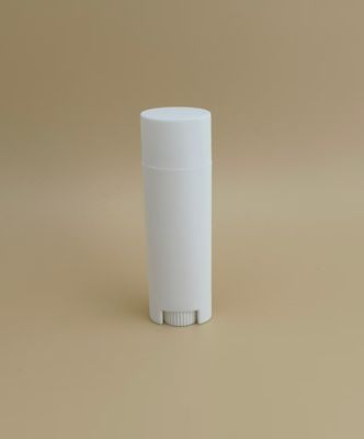 ISO9001 Certyfikat ISO14001 Plastic White Small Ellipse Smooth Lip Balm Opakowanie Idealne do szminek Pojemniki kosmetyczne
