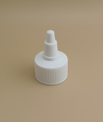 Biała plastikowa czapka żelazowa z żebrami do butli farbowych